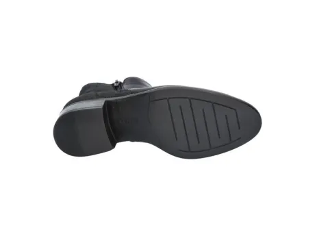 Korte Halfhoge Laarzen<Durea - Wijdte K - 9739 0775 - Zwart - Uitneembaar voetbed