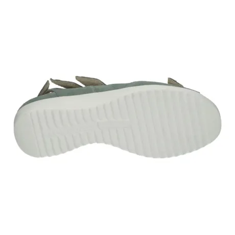 Sandalen<Durea - Wijdte K - 7413 - Groen - Uitneembaar Voetbed