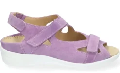 Sandalen<Durea - Wijdte K - 7419 - Lila - Uitneembaar Voetbed