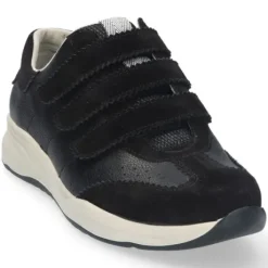 Klittenbandschoenen<Durea - Wijdte K - 6290 - Zwart - Uitneembaar Voetbed