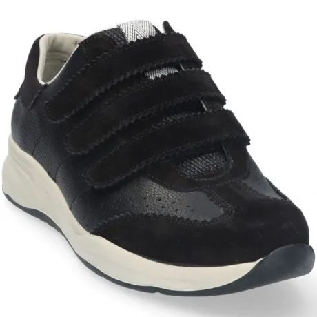 Klittenbandschoenen<Durea - Wijdte K - 6290 - Zwart - Uitneembaar Voetbed