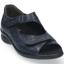 Sandalen<Durea - Wijdte K- 7395 - Blauw - Uitneembaar Voetbed