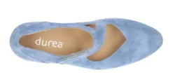 Bandschoenen<Durea - Wijdte K - Blauw - 5755 - Uitneembaar Voetbed