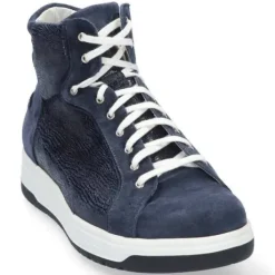 Boots<Durea - Wijdte K plus - 9784 0879 - Blauw - Uitneembaar voetbed