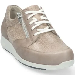 Veterschoenen<Durea - Wijdte K plus - Taupe - 6287 - Uitneembaar Voetbed