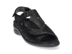 Sandalen<Durea - Wijdte M - 7408 9652 - Zwart - Uitneembaar voetbed