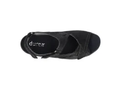 Sandalen<Durea - Wijdte M - 7408 9652 - Zwart - Uitneembaar voetbed