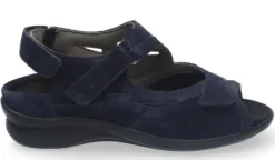 Sandalen<Durea - Wijdte M - 7408 - Blauw - Uitneembaar Voetbed