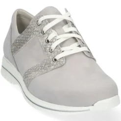 Veterschoenen<Durea City walker - Wijdte K plus - 6245 178 - Grijs - Uitneembaar voetbed