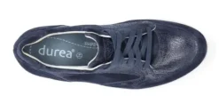 Veterschoenen<Durea City Walker- -Wijdte K - 6148 - Blauw - Uitneembaar voetbed