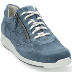 Veterschoenen<Durea Go - Wijdte E - 6260 - Blauw - Uitneembaar voetbed