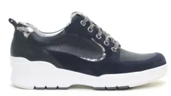 Veterschoenen<Durea Go2 - Wijdte G - 6232 - Blauw - Uitneembaar voetbed