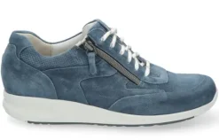Veterschoenen<Durea Go - Wijdte G - Blauw - Uitneembaar voetbed