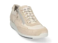 Veterschoenen<Durea Go - Wijdte K - 6260 180 - Beige - Uitneembaar voetbed