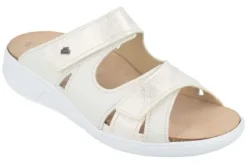 Slippers<Finn Comfort - ca K wijdte - Palau - 3350 - Marmerwit - Uitneembaar voetbed