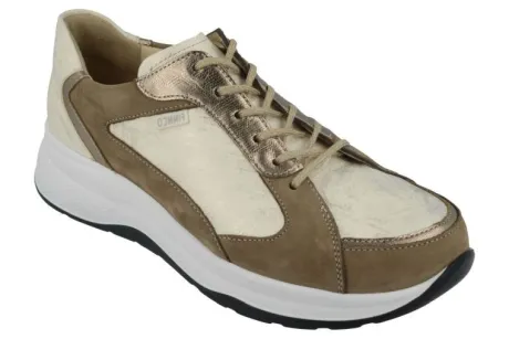Veterschoenen<Finn Comfort FinnComfort - ca H wijdte - Piccadilly 2780 - Bruin/beige - Uitneembaar voetbed