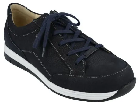 Veterschoenen<Finn Comfort FinnComfort - ca M Wijdte - Osorno - Blauw - Uitneembaar voetbed