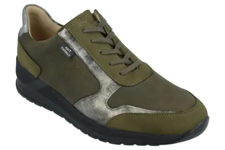 Veterschoenen<Finn Comfort FinnComfort - ca Wijdte G 1/2 - Mori 5067 - Groen - Uitneembaar voetbed
