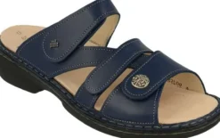 Slippers<Finn Comfort FinnComfort - ca Wijdte K - 8268 - Blauw - Uitneembaar Voetbed