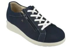 Veterschoenen<Finn Comfort FinnComfort - ca wijdte K - Lisboa 2249 390518 - Blauw - Uitneembaar voetbed