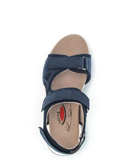 Sandalen<Gabor - Rolling Soft - 46 889 - Blauw - Uitneembaar voetbed