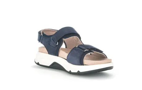 Sandalen<Gabor - Rolling Soft - 46 889 - Blauw - Uitneembaar voetbed