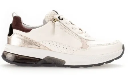 Veterschoenen<Gabor - Rolling soft - 46.848 - Beige - Uitneembaar voetbed