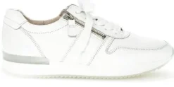 Veterschoenen<Gabor - Wijdte F - 23.420.21 - Wit - Uitneembaar voetbed