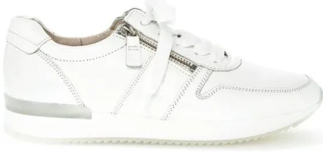 Veterschoenen<Gabor - Wijdte F - 23.420.21 - Wit - Uitneembaar voetbed