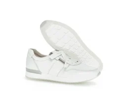 Veterschoenen<Gabor - Wijdte F - 23.420.21 - Wit - Uitneembaar voetbed