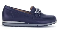 Instapschoenen<Gabor - Wijdte G - Florenz - Blauw - Uitneembaar voetbed