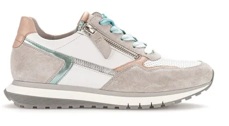 Veterschoenen<Gabor - Wijdte H - 46 378 64 - Beige - Uitneembaar voetbed