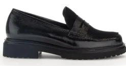 Instapschoenen<Gabor - Wijdte H - 32 550 87 - Zwart - Uitneembaar voetbed