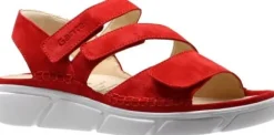 Sandalen<Ganter - Wijdta H - 200472 - Rood - Uitneembaar Voetbed