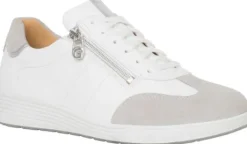 Veterschoenen<Ganter - Wijdte K - 208130 0667 - Wit - Uitneembaar voetbed