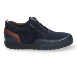 Veterschoenen<Gijs - Wijdte E - 2085 1216 - Blauw - Uitneembaar voetbed