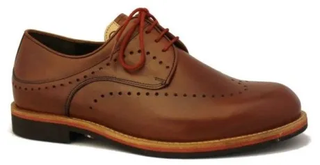 Veterschoenen<Gijs - Wijdte E - 2009 6973 - Bruin - Uitneembaar voetbed