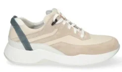 Veterschoenen<Gijs - Wijdte H - 2070 459 - Beige - Uitneembaar voetbed