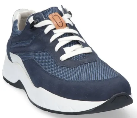 Veterschoenen<Gijs - Wijdte H - 2070 9559 - Blauw - Uitneembaar voetbed