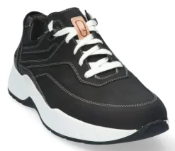 Veterschoenen<Gijs - Wijdte K - 2070 0458 - Zwart - Uitneembare voetbed