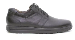 Veterschoenen<Gijs - Wijdte K - 2042 7103 - Zwart - Uitneembaar voetbed