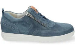 Veterschoenen<Gijs Go - Wijdte E - Jeans - 2079 0921 - Uitneembaar voetbed