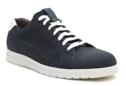 Veterschoenen<Gijs GO - Wijdte K - 2055 - Blauw - UItneembaar voetbed