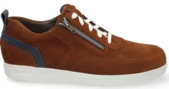 Veterschoenen<Gijs S.O.S - Wijdte M plus - 1517 0622 - Cognac - Uitneembaar voetbed