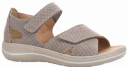 Sandalen<Hartjes - Wijdte G - 132 2101 - Taupe - Uitneembaar voetbed