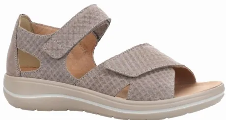 Sandalen<Hartjes - Wijdte G - 132 2101 - Taupe - Uitneembaar voetbed