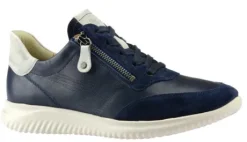 Veterschoenen<Hartjes - Wijdte G - 162 1138 4747 - Blauw - Uitneembaar voetbed