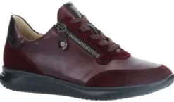 Veterschoenen<Hartjes - Wijdte G - 162 1141 1010 - Bordo - Uitneembaar voetbed