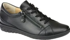 Veterschoenen<Hartjes - Wijdte G - 162 826 01 - Zwart - Uitneembaar voetbed