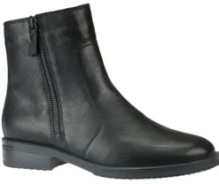 Korte Halfhoge Laarzen<Hartjes - Wijdte G - 172 1308 1.00 - Zwart - Uitneembaar voetbed